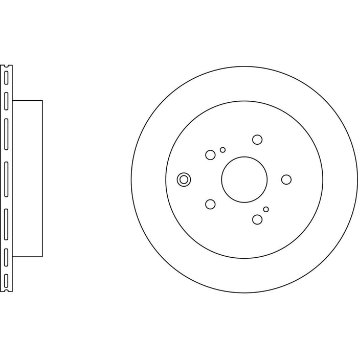 Genuine APEC Rear Brake Discs & Pads Set Vented for Suzuki Grand Vitara