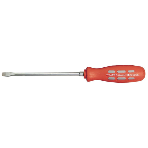 Draper Plain Slot Flared Tip Mechanic's Screwdriver, 150 x 6mm (Sold Loose) Draper  - Dynamic Drive