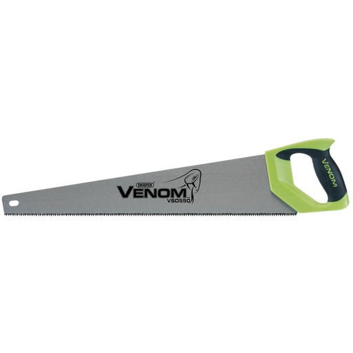 Draper Venom First Fix Double Ground Handsaw, 550mm, 7tpi/8ppi Draper  - Dynamic Drive