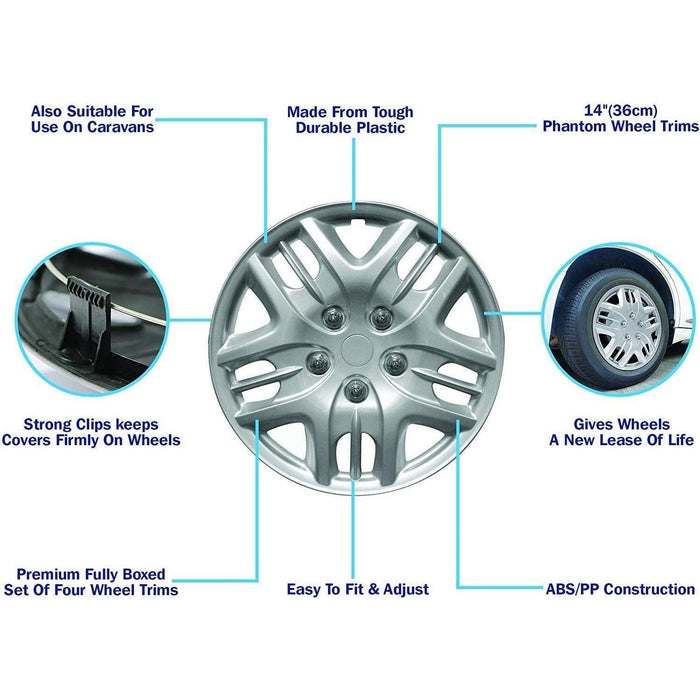 Streetwize Wheel Trim - Set Of 4 - Urban X Phantom - 15in.