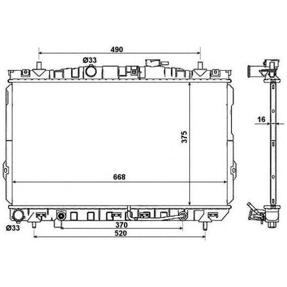 NRF Radiator 53356