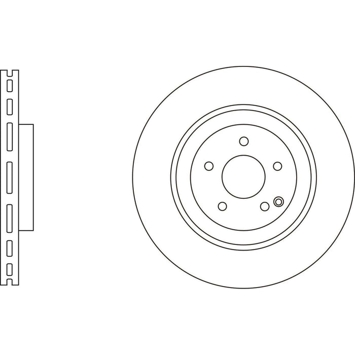 Apec Brake Disc Front Fits Mercedes Clk Class