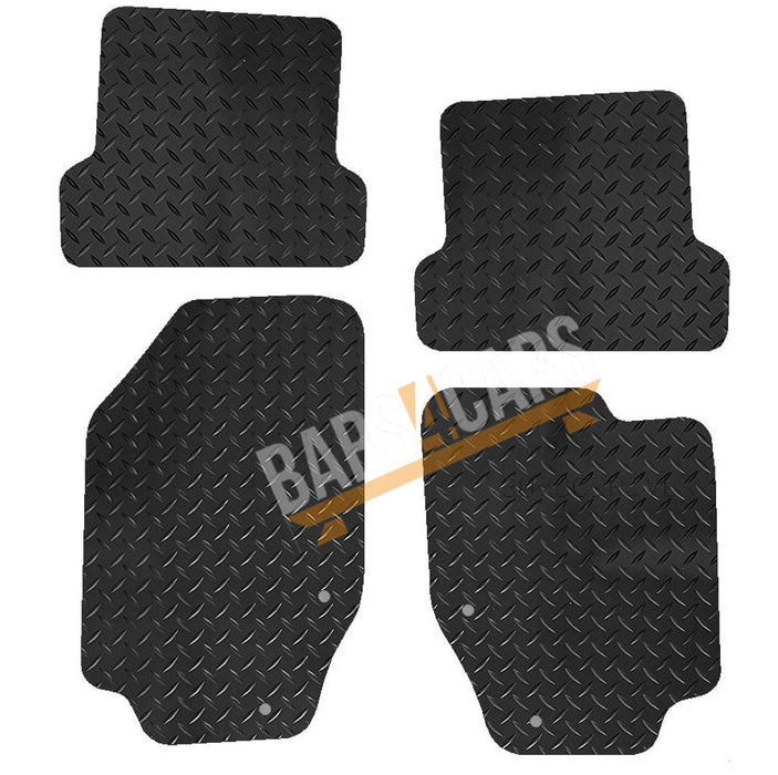 Fully Tailored Black Rubber Car Mats for Peugeot 307 Cc Set of 4 UKB4C  - Dynamic Drive