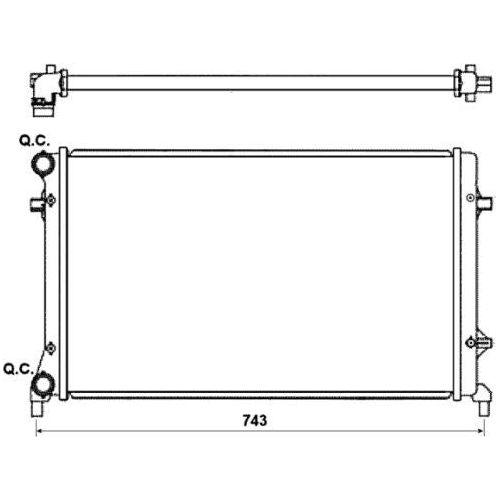 NRF Radiator 53404 NRF  - Dynamic Drive