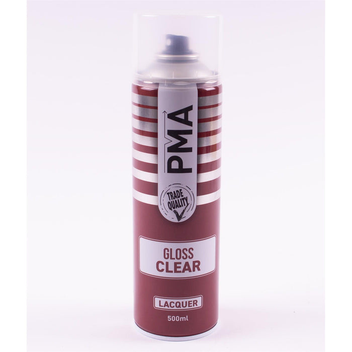 2X PMA Clear Lacquer 500Ml Spray Paint Gloss High Coverage Clear Lacquer