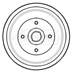 Genuine Borg & Beck Brake Drum fits Daewoo Lanos 1.3i1.6i 897 BBR7143 Borg & Beck  - Dynamic Drive