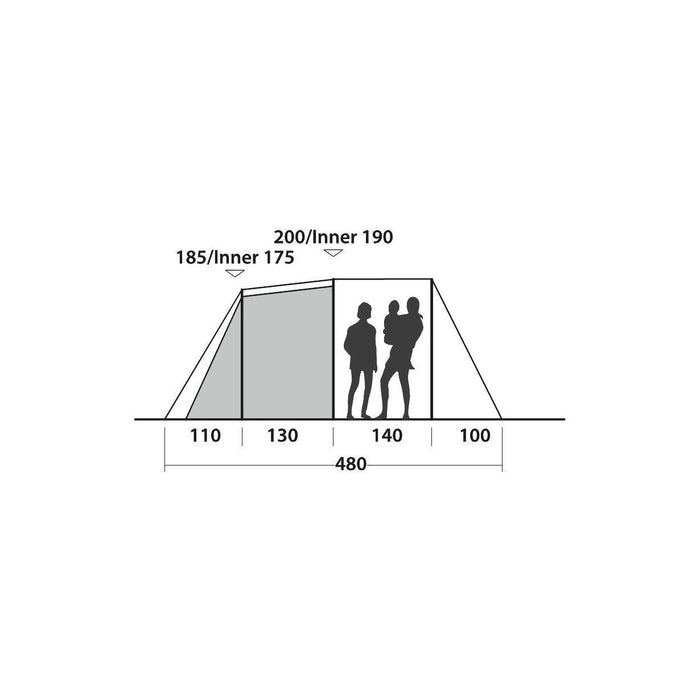 Easy Camp Tent Huntsville 500 5 Berth Pole Tent