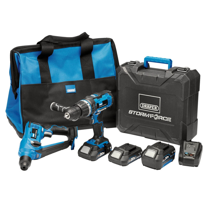 Draper Storm Force 20V Cordless Kit (7 Piece) 40429 Draper  - Dynamic Drive