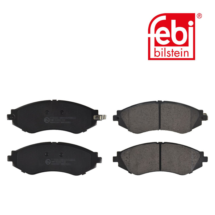 Genuine FEBI Front Brake Discs & Pads Set Vented for Daewoo Nubira