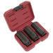 Sealey Weighted Impact Socket Set 1/2"Sq Drive 3pc SX319 Sealey  - Dynamic Drive