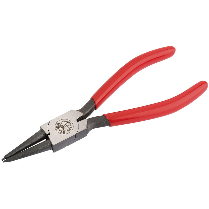 Draper Elora J1 Straight Internal Circlip Pliers with Dipped Handles, 8 - 25mm Draper  - Dynamic Drive