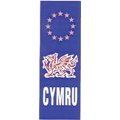 MDS1203 W4 Euro CYMRU Upright Plate Sticker 37147 W4  - Dynamic Drive