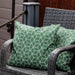 Garden Chair  Green Cube Print Scatter Cushion Pair Gardenwize  - Dynamic Drive