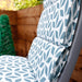 Garden Chair Sofa Geometric Print Full Back & Base Cushion Pair Gardenwize  - Dynamic Drive