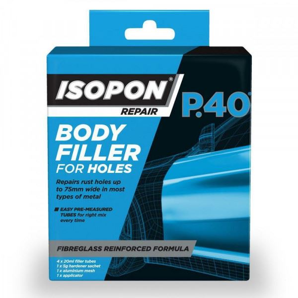 U-Pol P40 Body Filler For Holes 100 ml Tube P40/100