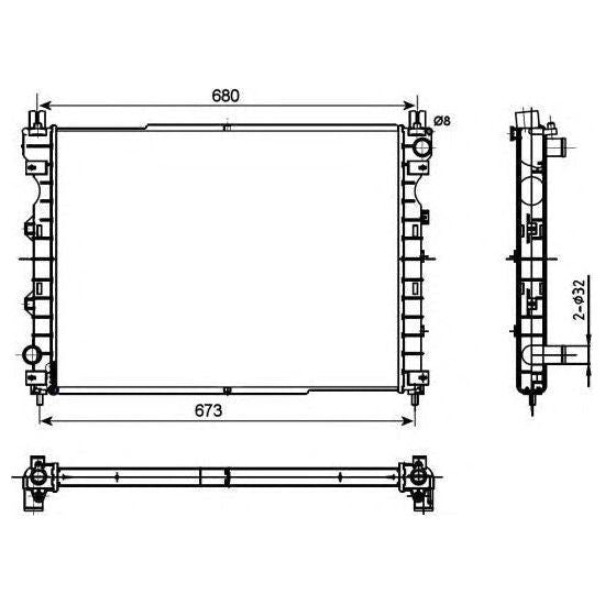 NRF Radiator 53096