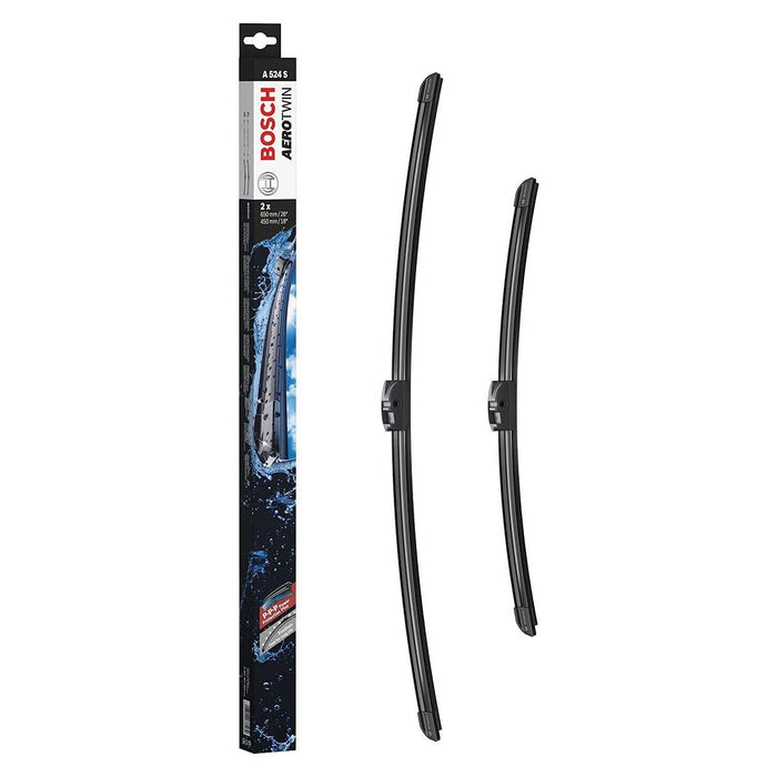 Bosch Aerotwin Front Windscreen Wiper Blades Set A524S