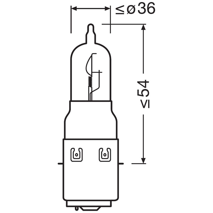 Osram 64327-01B S2 Motorcycle/Scooter Headlamp Bulb, 12 V, 35 W Osram  - Dynamic Drive