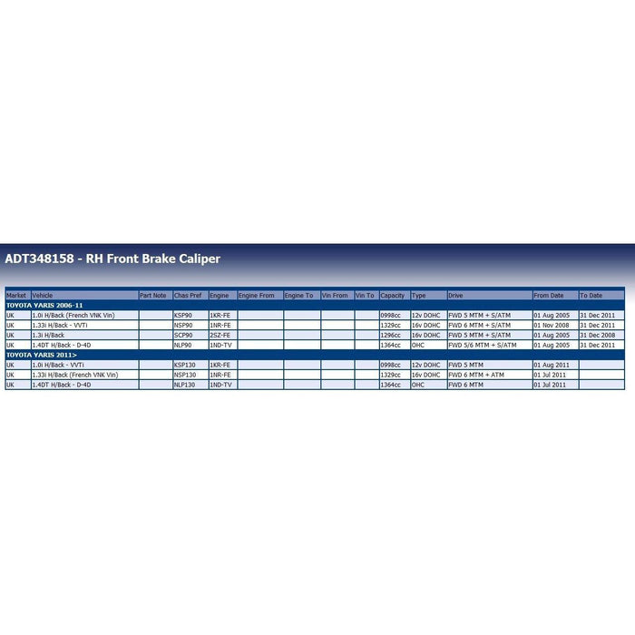 Blue Print ADT348158 Brake Caliper