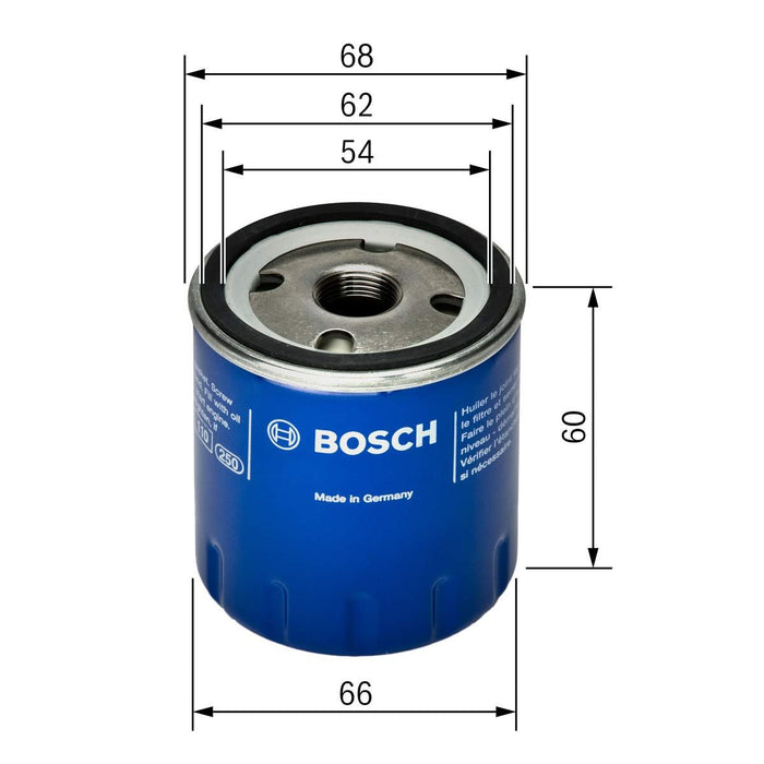 Genuine Bosch Car Oil Filter P4025 fits Renault Clio - 1.2 - 00-13 0451104025