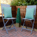 Garden Chair  Green Cube Print Scatter Cushion Pair Gardenwize  - Dynamic Drive