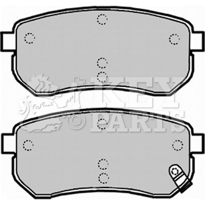 Genuine Key Parts KBP1932 Rear Brake Pads-Includes Wear Indicators (Mando)