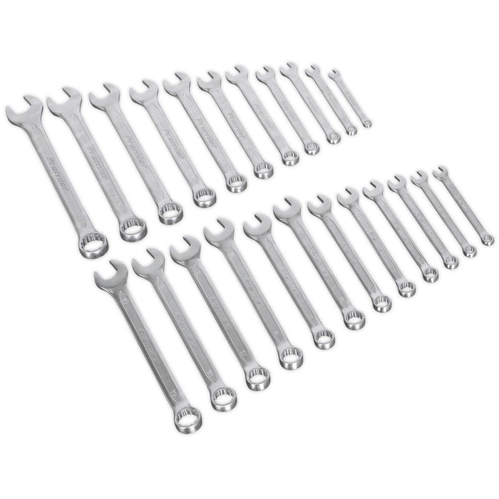 Sealey Combination Spanner Set 23pc Metric/Imperial AK63256