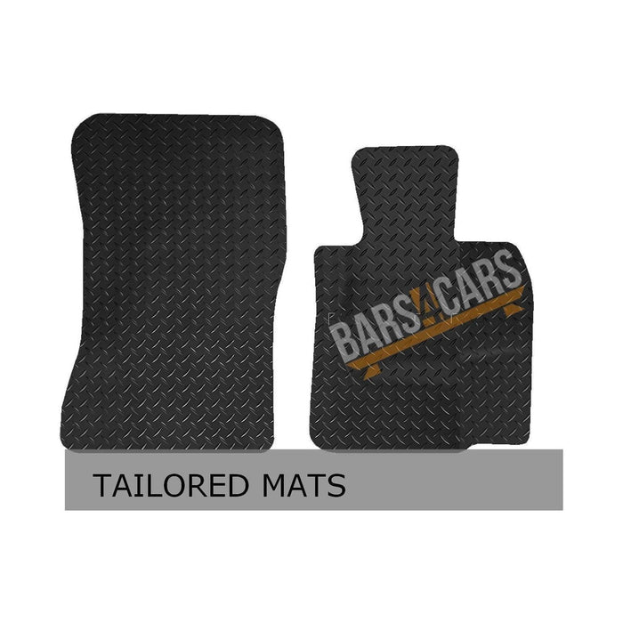 White Trim Tailored Rubber Car Mats for Bmw Z4 Automatic Version 10(E89) Set of 2 UKB4C  - Dynamic Drive