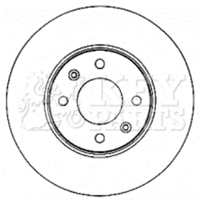 Genuine Key Parts KBD4579 Brake Disc Pair (Front)