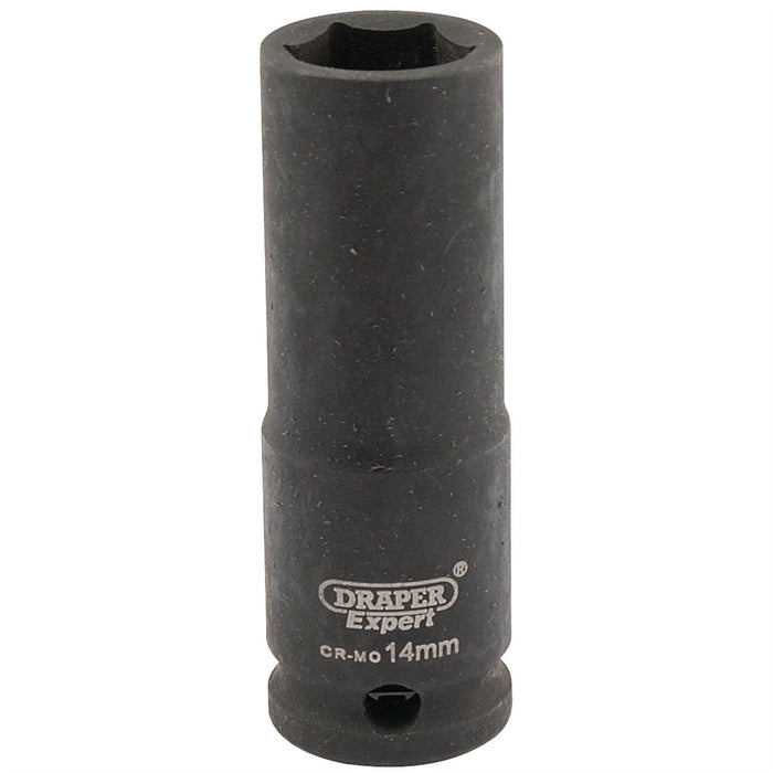 Draper Expert HI-TORQ 6 Point Deep Impact Socket, 3/8" Sq. Dr., 14mm Draper  - Dynamic Drive