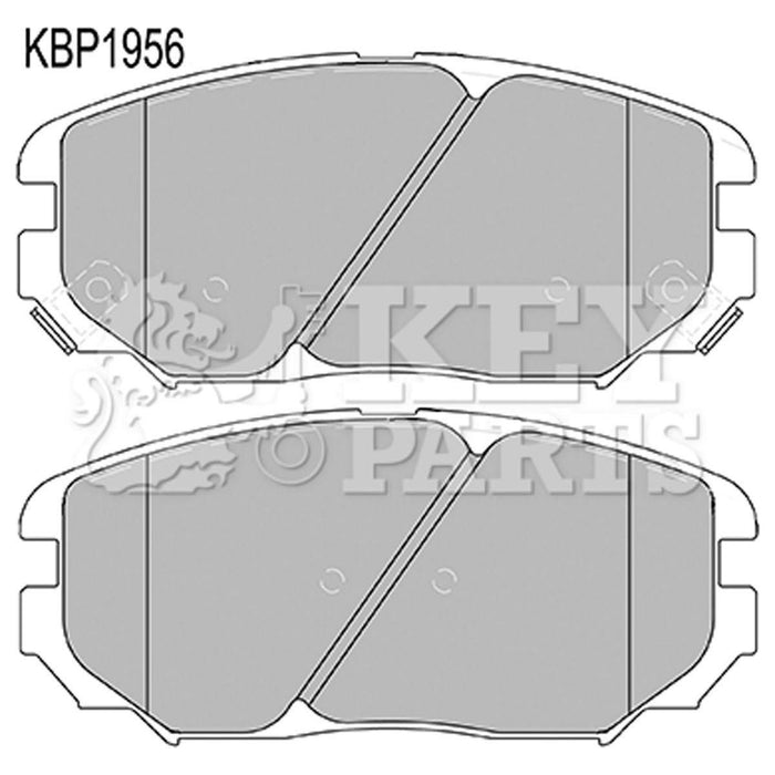 Genuine Key Parts KBP1956 Front Brake Pads-Includes Wear Indicators (Mando)