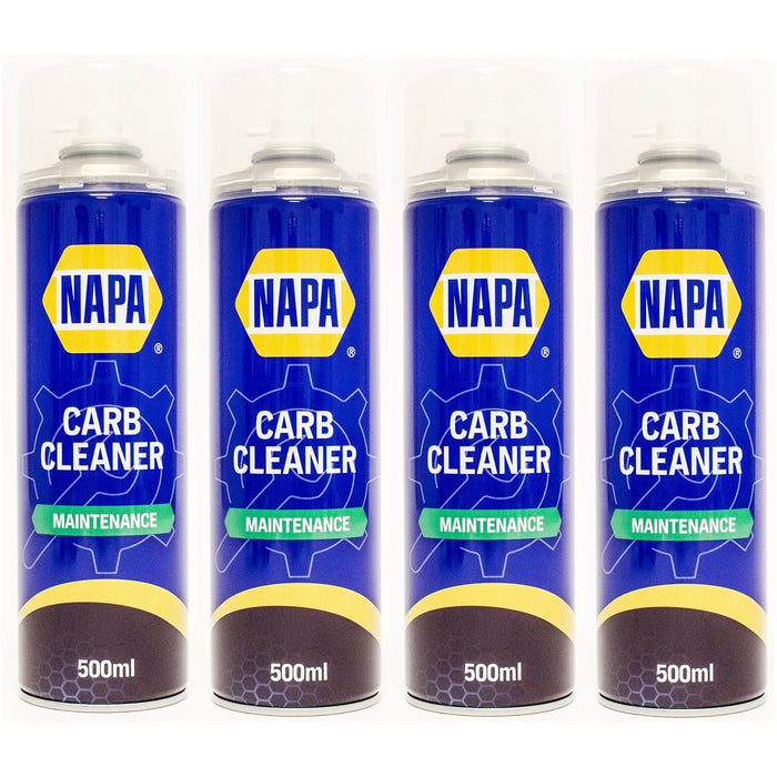 4x NAPA Carb Cleaner Spray Carburettor Intake Spray Cleaner Professional 500Ml