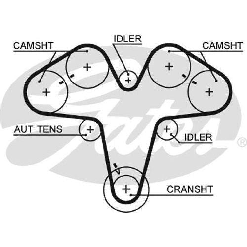 Gates Powergrip Timing Belt Kit fits Alfa Romeo GTV - 3.0 - 96-00 K015476XS