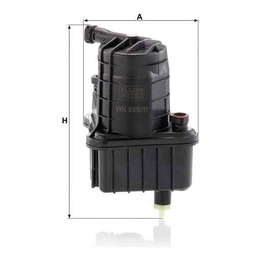 Genuine Mann Fuel Filter for Renault Clio(K9K) 1.5dCi 05- WK939/11X Mann & Hummel  - Dynamic Drive