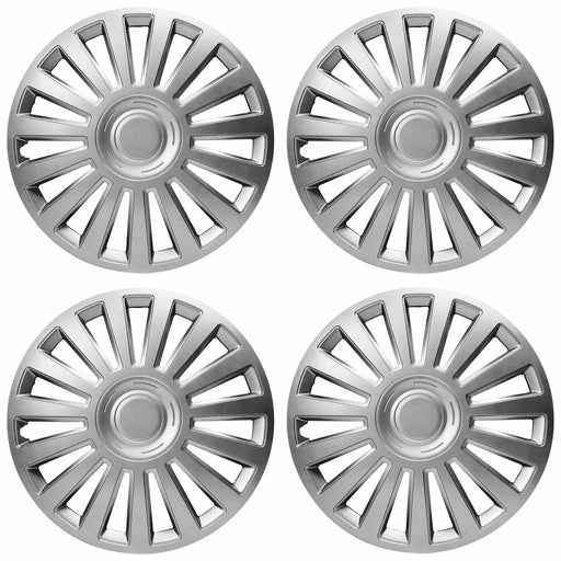 16" Lux Multi-Spoke Wheel Trims Hub Caps Covers Protectors Set of 4 ABS Plastic UKB4C  - Dynamic Drive