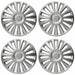 16" Lux Multi-Spoke Wheel Trims Hub Caps Covers Protectors Set of 4 ABS Plastic UKB4C  - Dynamic Drive