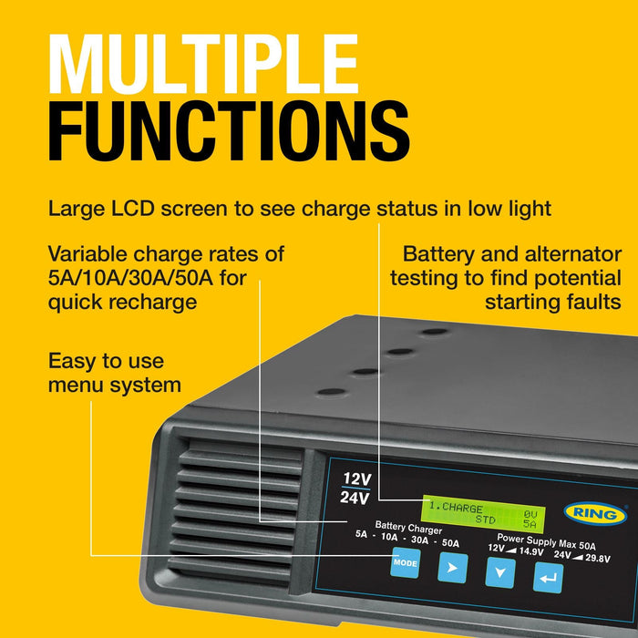Ring Smart Charge Pro 50A 12/24V RSCP5024 - Advanced Charging