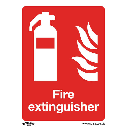 Sealey Prohibition Safety Sign Fire Extinguisher Rigid Plastic Pack of 10 Sealey  - Dynamic Drive