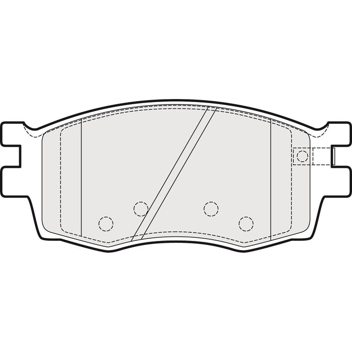 Apec Brake Pads Front Fits Hyundai Accent I20 Kia Rio