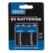 Draper PowerUP Ultra Alkaline 9V Batteries (Pack of 2) 03983 Draper  - Dynamic Drive