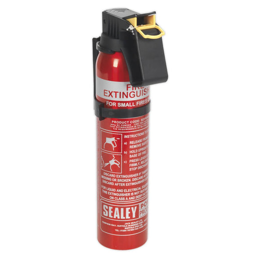 Sealey Fire Extinguisher 0.6kg Dry Powder Disposable SDPE006D Sealey  - Dynamic Drive