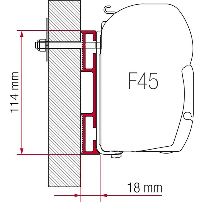 Fiamma Adaptor D 12cm: Hassle Free Accessory Attachment for Your RV