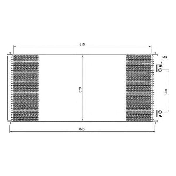 NRF Air Con Condenser fits Ford Transit Transit Tourneo