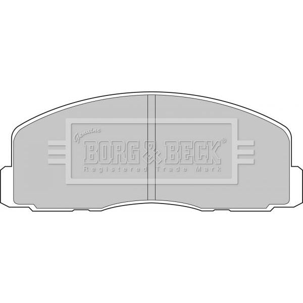 Genuine Borg & Beck Brake Pads fits Mitsubishi Galant IV 8792 BBP1262 Borg & Beck  - Dynamic Drive