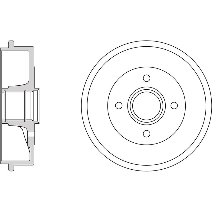 Apec Brake Drum Rear Fits Citroen Saxo Peugeot 106 206 Apec  - Dynamic Drive