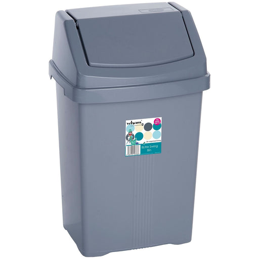 8L Swing Bin Silver k0108 Quest  - Dynamic Drive