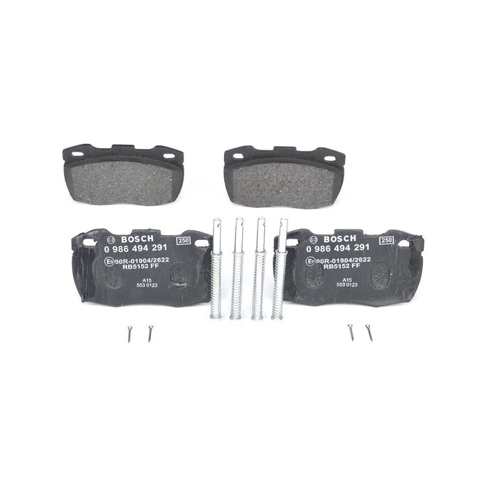 Bosch Brake Pad Set Bp1246 fits Land Rover Defender 110 TD5 - 2.5 - 98-12 098649