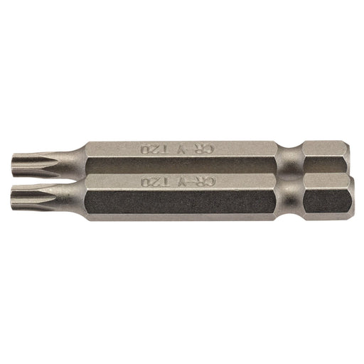 Draper TX-STAR Insert Bit, 1/4" Hex, 50mm Long, T20 (Pack of 2) Draper  - Dynamic Drive