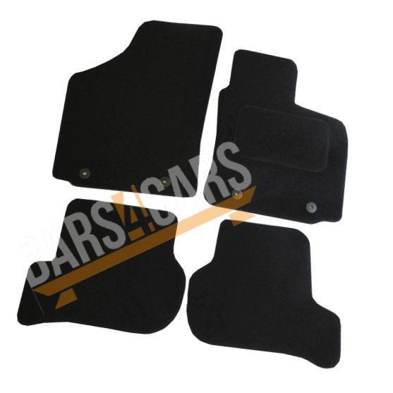 Tailored Yellow Trim Carpet Mats fits Seat Leon May 05-09 + Clips 05 06 07 08 09 UKB4C  - Dynamic Drive