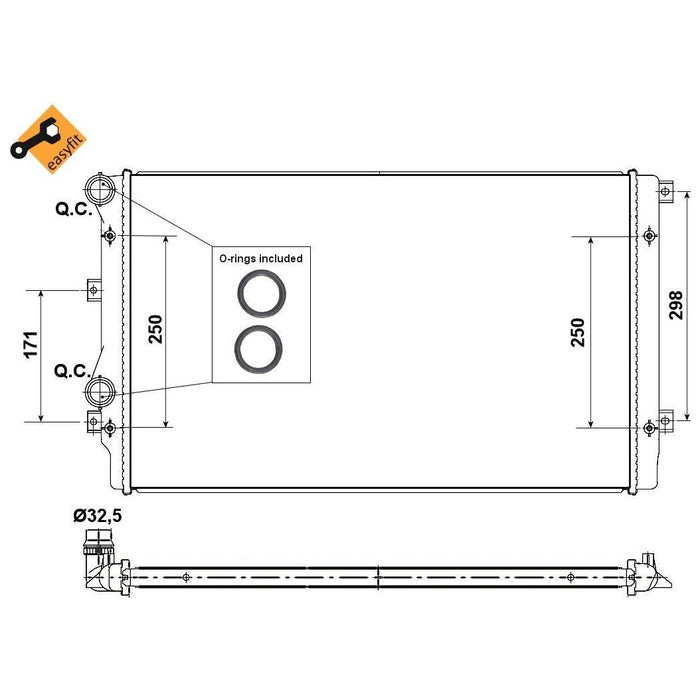 NRF Radiator 53406